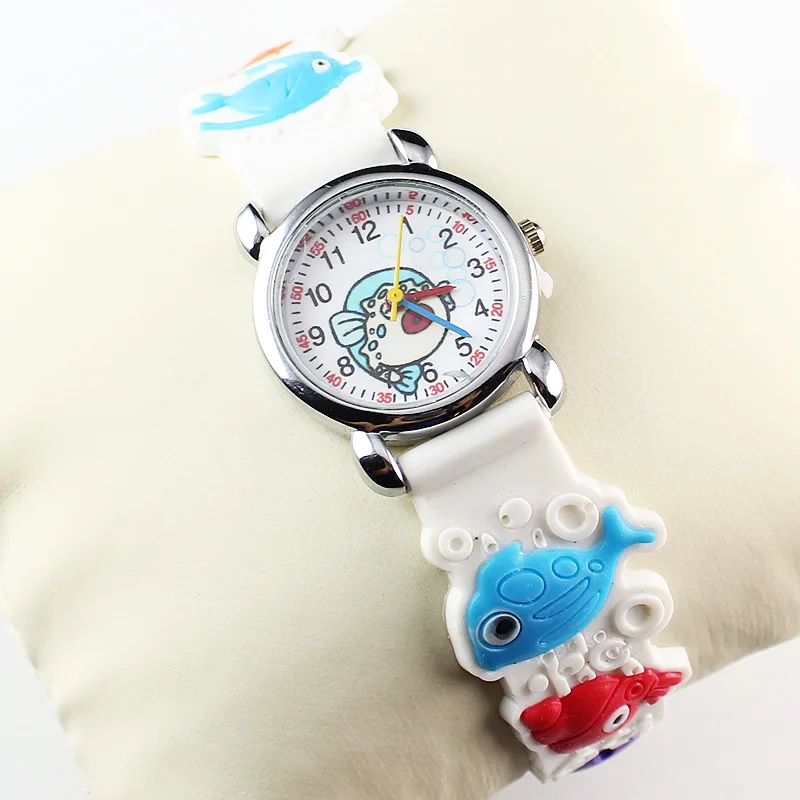 Новые 3D Детские часы 3d-силикон милые детские резиновые спортивные часы для мальчика и девочки кварцевые детские наручные часы Love Nice