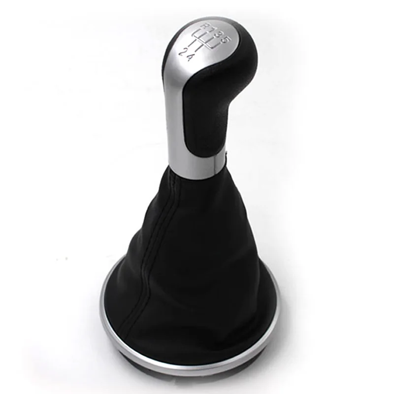Для Skoda Fabia 2 2007 2008 2009 2010/Roomster 2006-2010 Новые 5 шт/упаковка, скорость Шестерни рукоятка рычага переключения передач с кожа гетры Щепка Кепки 5J0711113F