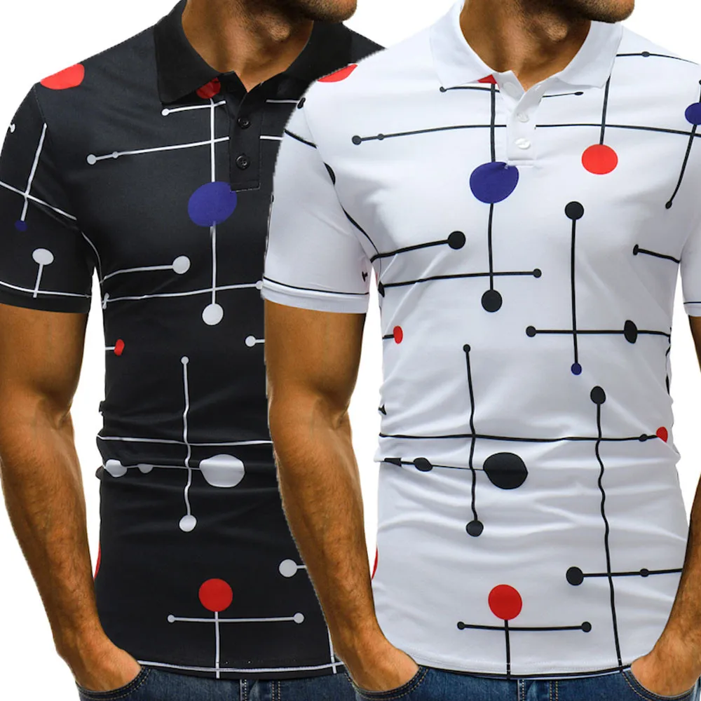 KANCOOLD мужские рубашки поло модные новые брендовые летние мужские топы с пуговицами футболки поло с коротким рукавом мужские Топы Прямая поставка 62614
