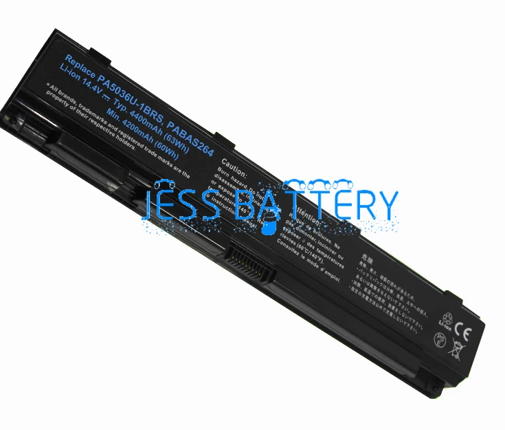 

New laptop battery for TOSHIBA PABAS264 PA5036U-1BRS PABAS264 X870-116 X875