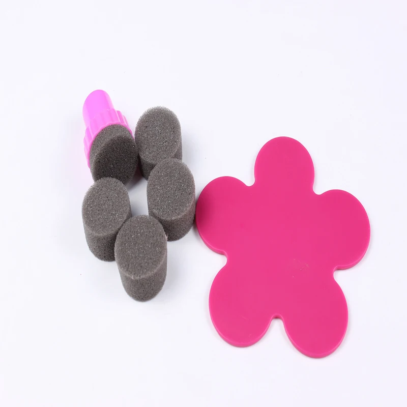 

5 Pcs/set New Design Nail Image Sponge Stamper Art Stamp DTY Manicure Tools W046