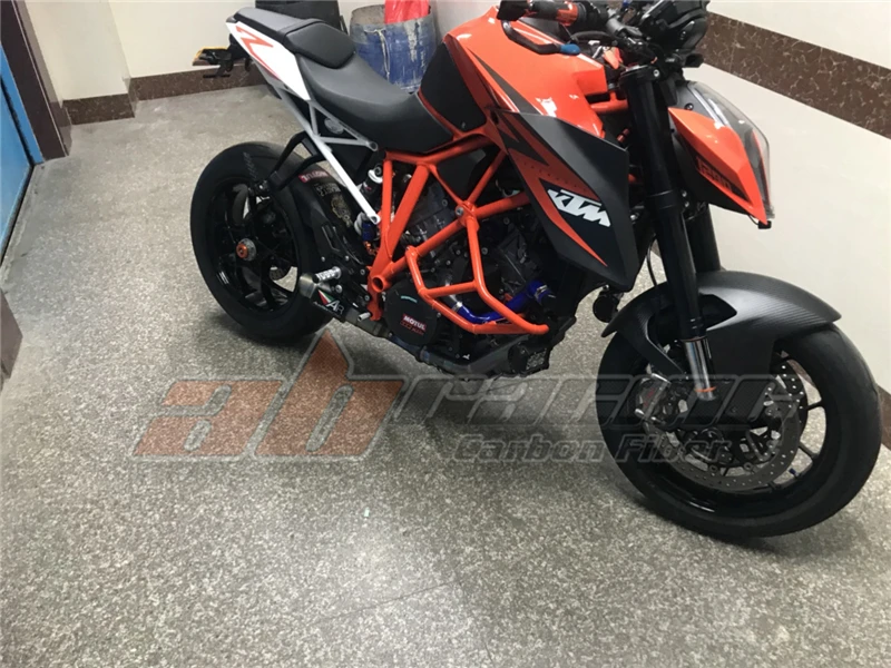 Переднее крыло Hugger Крыло для KTM 1290 SUPERDUKE R GT- Полное углеродное волокно саржа