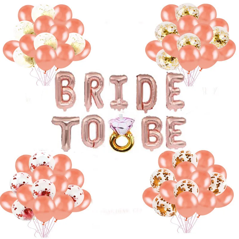 BRIDE TO BE Foil Balloons Bachelorette Hens Party Bridal Shower Decorations