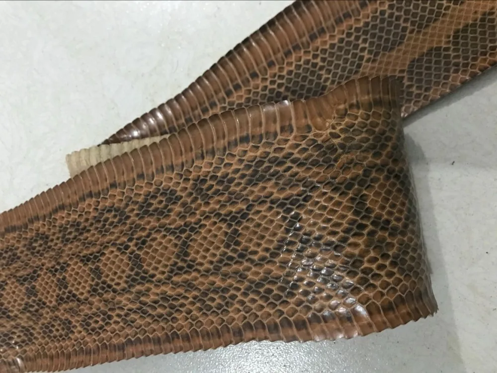 Buy WS009 Genuine snake leather for belt shoe, brown