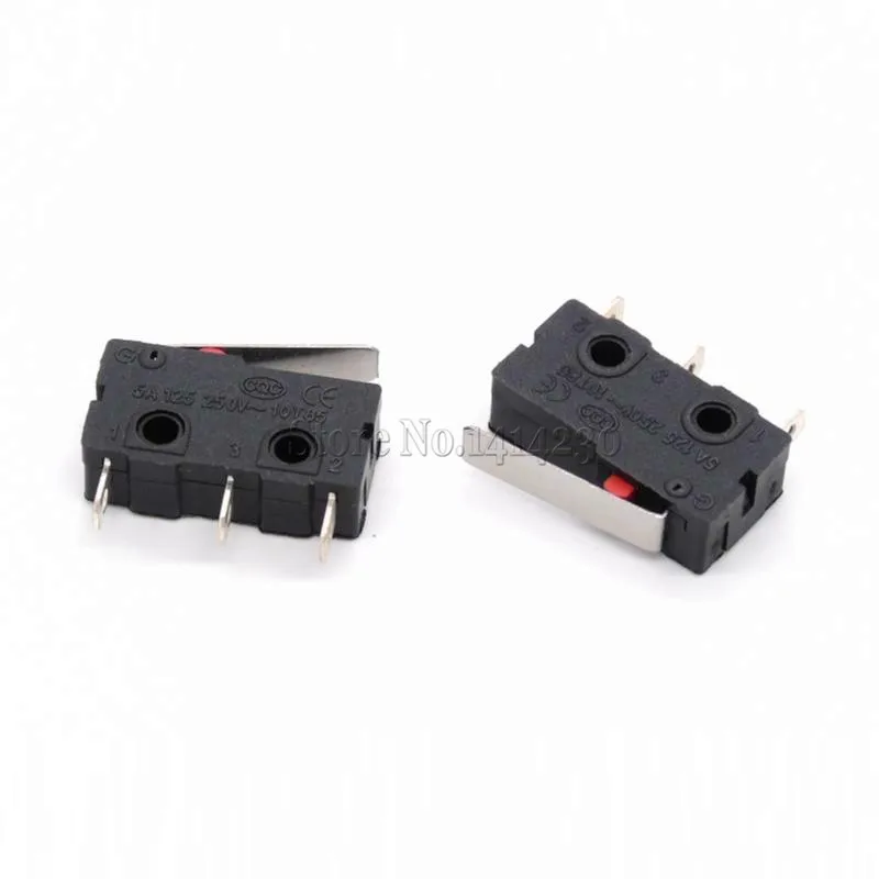 10 шт. концевой выключатель 3 Pin N/O N/C 5A 250VAC мини микро/мышка переключатель для KW11