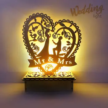 

Household DIY Wooden LED Night Practical Small Night Light Bedroom Decoration