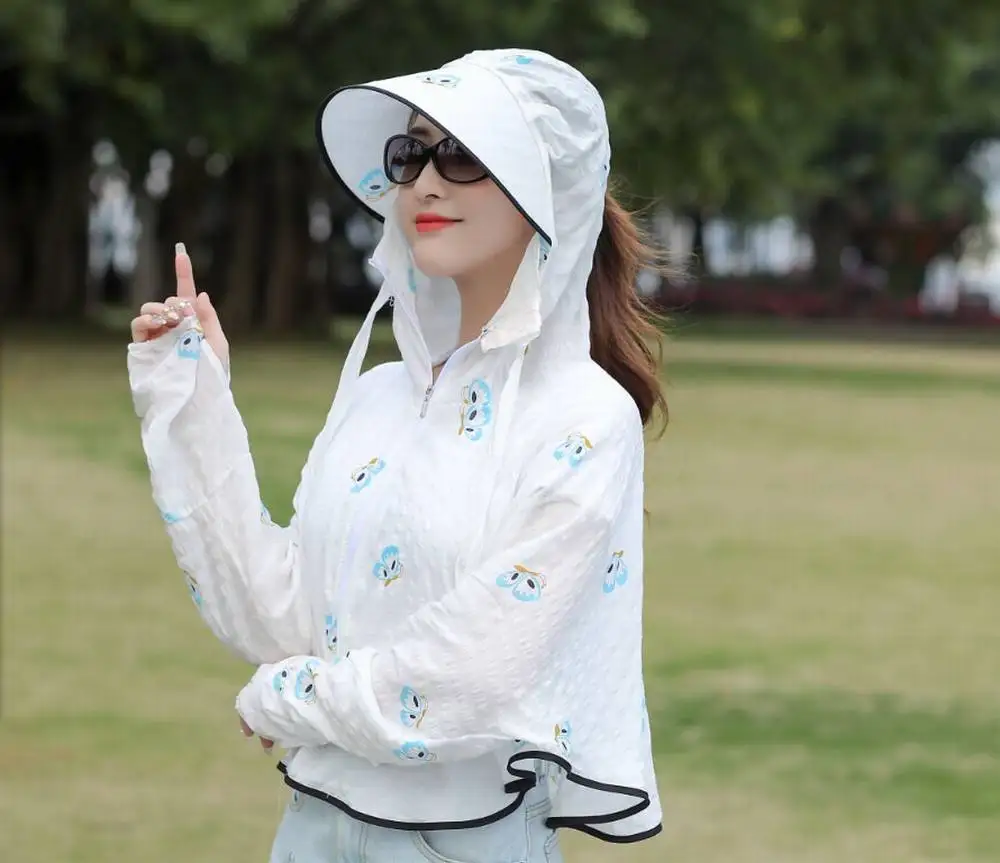 Breathable Detachable Sun Hats Hat Face Neck Cover Ear Flap UV Sun