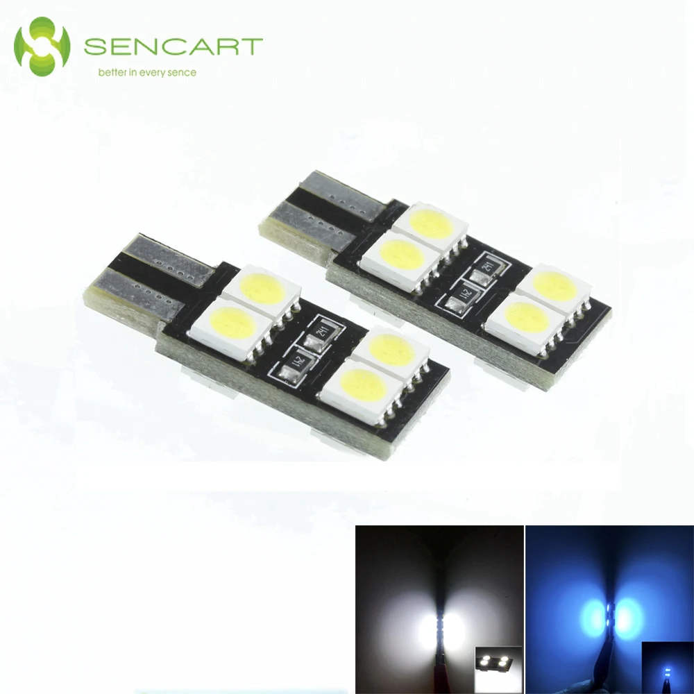 

2PCS T10 W5W 194 927 161 8SMD 5050LED Instrument Panel Width Lamp Reading Light Bulbs for Back Up Lights Reverse Lights DC 12V