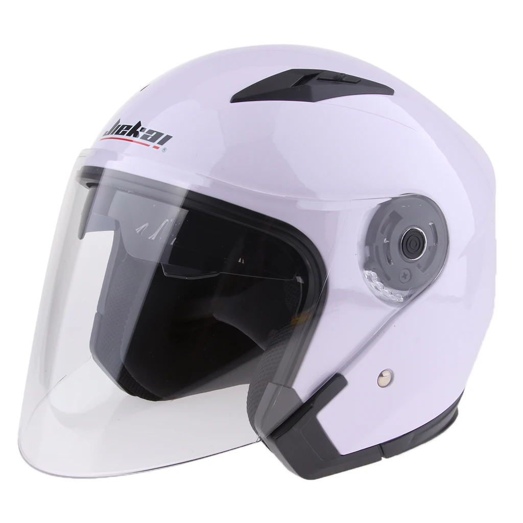  1 Piece  ABS plastic Motorcycle 3/4 Open Face Helmet with Full Face Shield Visor Sun Shield Full Face Helmet 