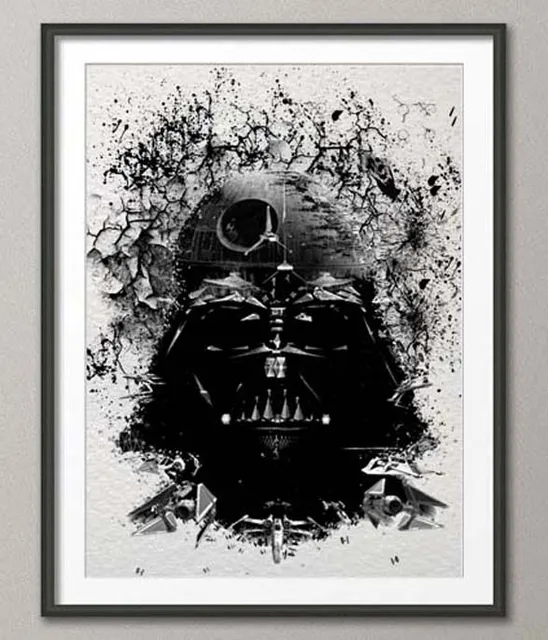 Original watercolor darth vader print canvas painting modern wall art poster prints pictures home decoration wall Original watercolor darth vader print canvas painting modern wall art poster prints pictures home decoration wall