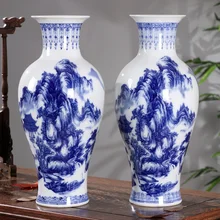 Цзиндэчжэнь Керамика ваза украшения фарфоровая ваза цветок китайский фарфор гостиная для бамбук ваза