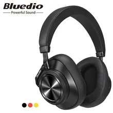 Bluedio T6 Bluetooth наушники с активным шумоподавлением Беспроводная гарнитура для телефонов и музыки с голосовым управлением