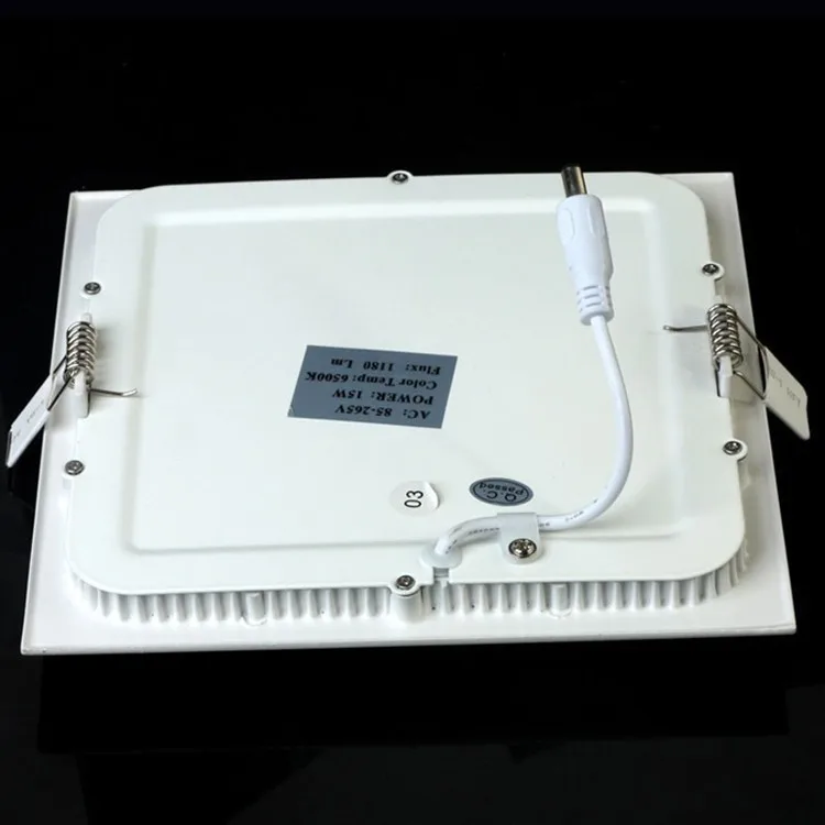 Thickness 3W/6W/9W/12W/15W/18W/24W dimmable LED downlight Square LED panel Ceiling Recessed Light bulb lamp AC85-265V smd2835 bedroom ceiling lights