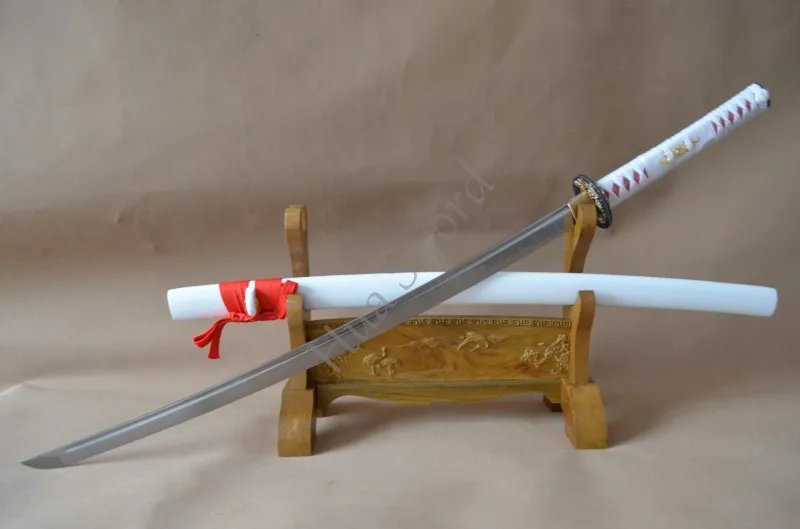 

HANDMADE JAPANESE SAMURAI SHARP KATANA SWORD 1095 HIGH CARBON STEEL FULL TANG CAN CUT TREE