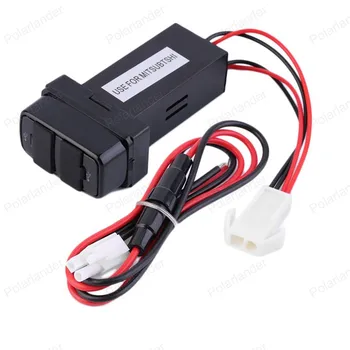 

for M/itsubishi New Dashboard Mount Dual USB Ports Fast Car Charger adapter 5V