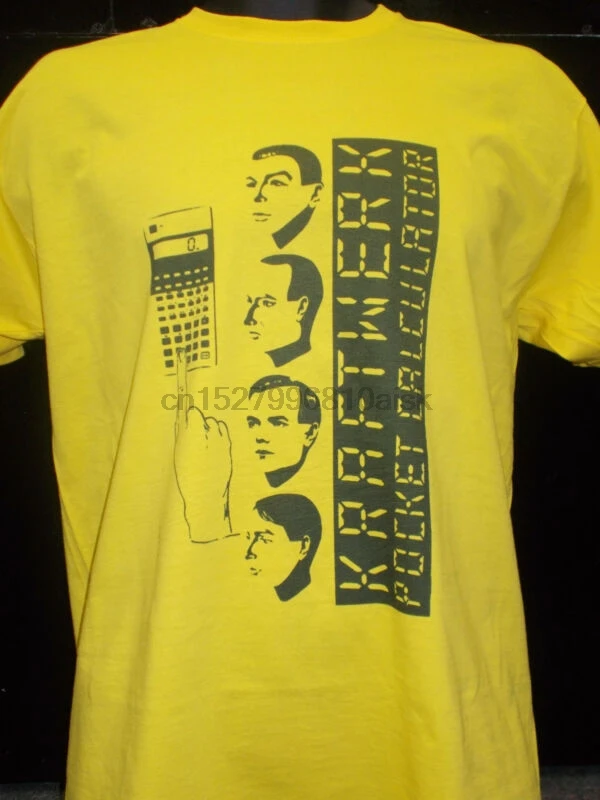 Kraftwerk карманный калькулятор (Версия 1) Футболка (высокое качество изображения)