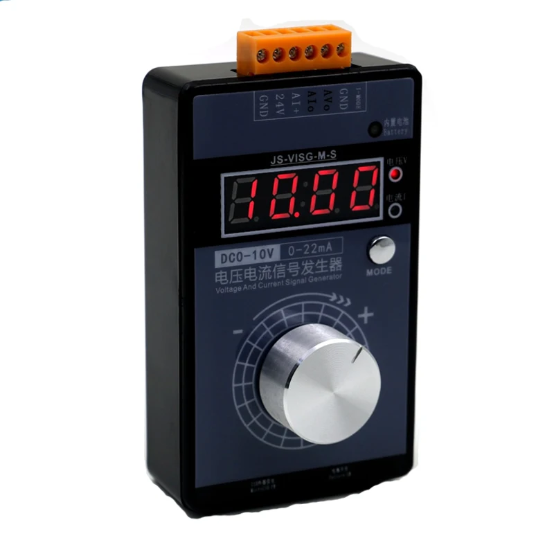 

New High-precision handheld Digital 0-5V/10V 4-20mA signal generator voltage current source analog debugging table No Battery