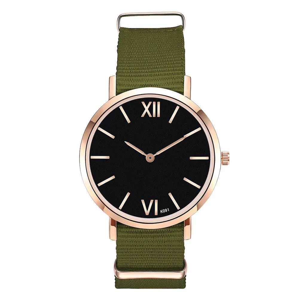 

Fashion Women/ Men's Nylon Alloy Analog Quartz Wrist Watch Business Watches relogio feminino woman watch 2018 Ladies Watch