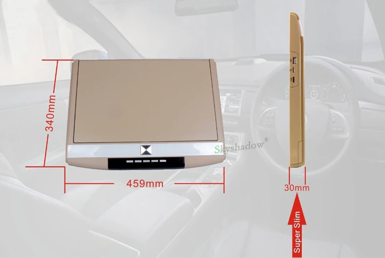 Flash Deal Stylish 17.3" / 15.6" Color TFT LCD Display 12V~24V Roof Mount Car Monitor Flip Down Car Monitor Player HD 1080P HDMI USB SD FM 6 Flash Deal Stylish 17.3" / 15.6" Color TFT LCD Display 12V~24V Roof Mount Car Monitor Flip Down Car Monitor Player HD 1080P HDMI USB SD FM 6