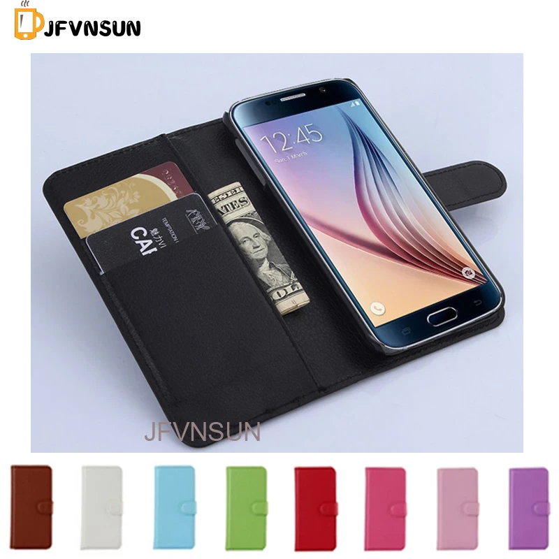 S6 Мода кожаный чехол для Samsung Galaxy Магнитный откидная крышка Подставка