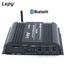 Lepy amplificador bluetooth LP-269S de 4 canais, hifi, 3.5mm, aux, usb, fm, digital, estéreo, para carro, computador
