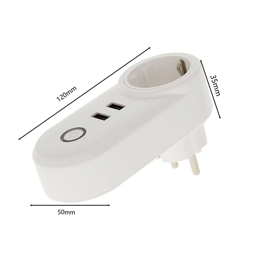 Smart Wi Fi мощность ЕС Plug розетка с пульт дистанционного управления с USB приложение управление таймер функция работать Alexa Google помощник дома