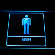I1015 Мужской туалет уборная для мальчика дисплей светодиодный неоновый свет вывеска Вкл/Выкл Переключатель 20+ цвета 5 размеров