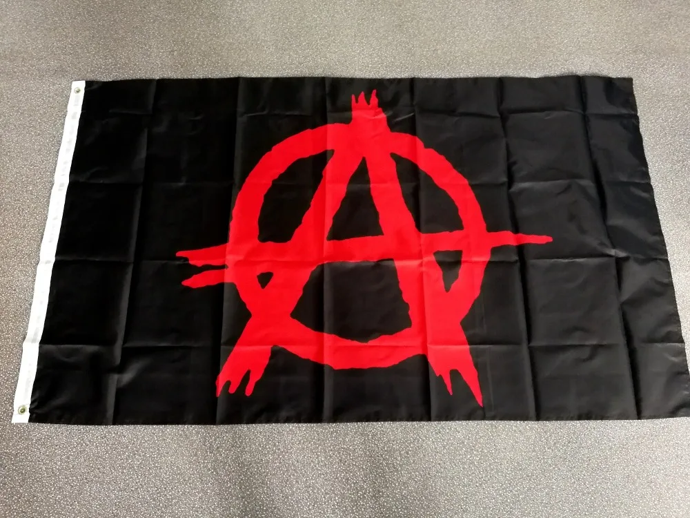 Флаглинк 3x5fts 90*150 см анархия красный флаг