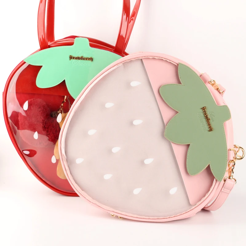 Strawberry Bags Kawaii Clear 