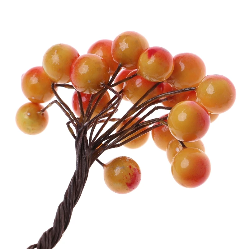 Bunch Lifelike Artificial Fruits Plastic Fake Fruit Food Home Party Decoration