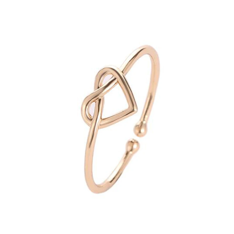 Женское кольцо с сердечком Love Knot Infinity обручальные кольца из кельтского сплава