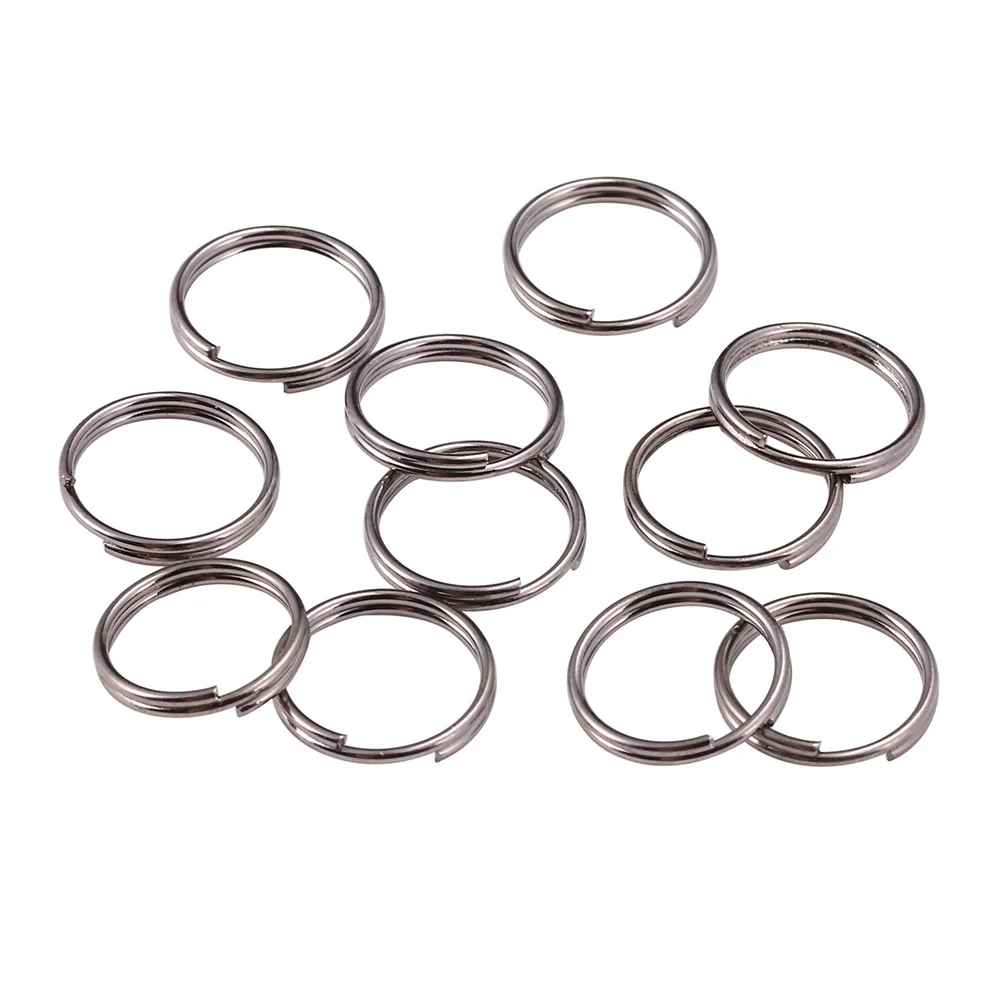 O-Ring 100pcs doppelte Schleife aufgeteilte Sprungs-Ring-DIY Schmuck-Verbindung 