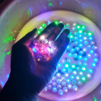 

AJP 100pcs/lot Mini Round Ball Led Balloon RGB Lights Valentine's Day Flash Lamps for Lantern Christmas Wedding Party Decoration