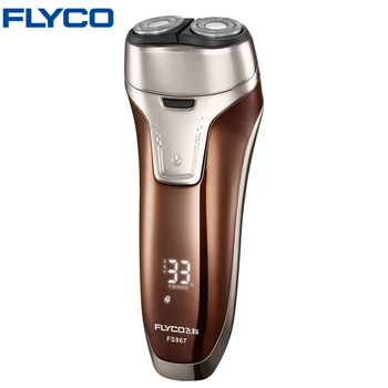 

Flyco Professional Rechargeable Electric Razor (100-240V) Full Body Washable Electric shaver for Men FS867