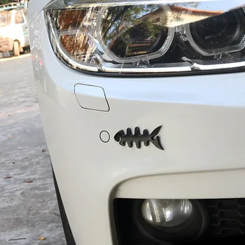 

Car Sticker Emblem Badge Fish Bone Metal 2 Colors Tuning Auto Motorcycle Car Styling Accessories