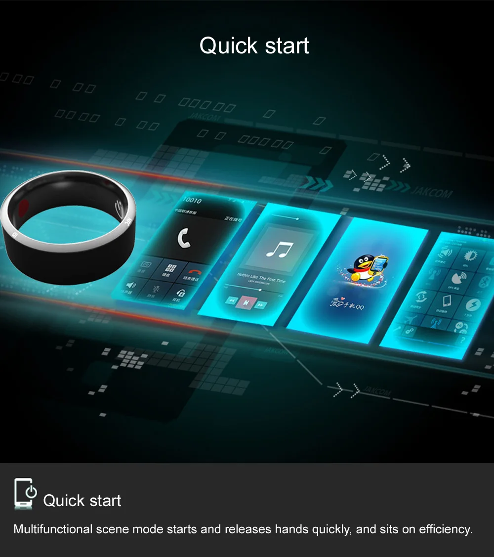 Оригинальное смарт-кольцо Jakcom R3, новая технология, волшебное кольцо NFC M1 ID для Android Windows, водонепроницаемое для мужчин или женщин