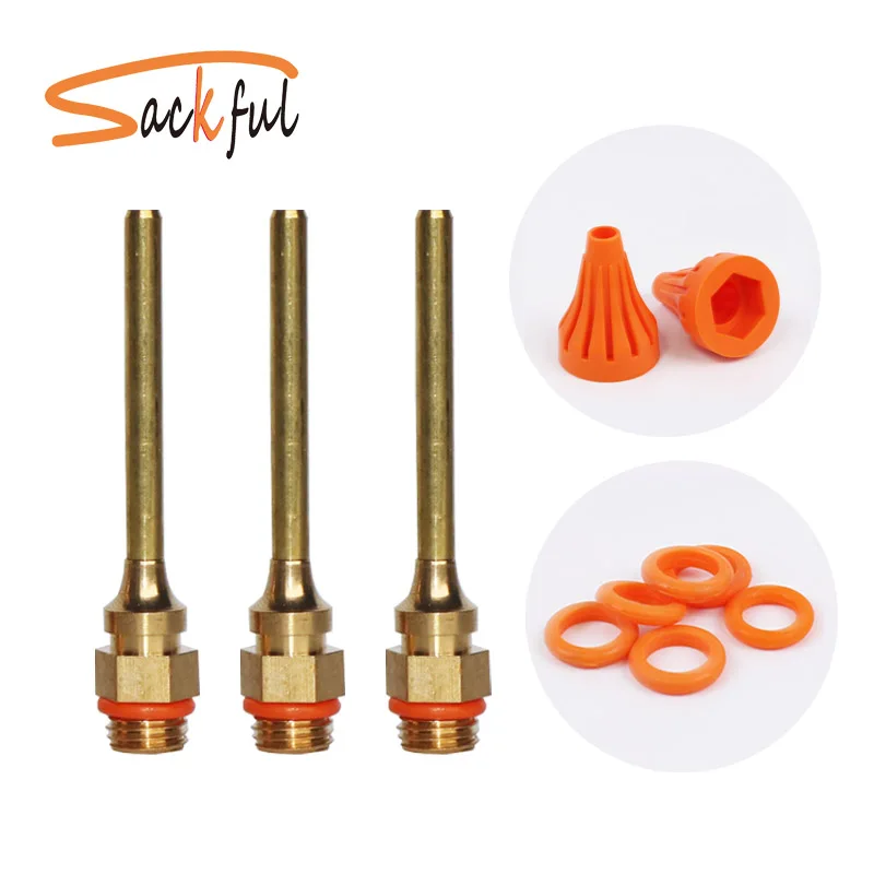 Buy 2x70mm Long Nozzle Large Diameter Hot Melt Glue Gun Nozzle Copper Nozzle