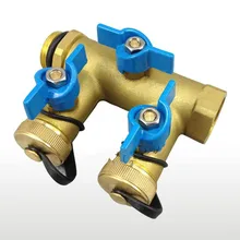 DN20 латунь четырехходовой клапан, шаровой клапан для солнечных батарей