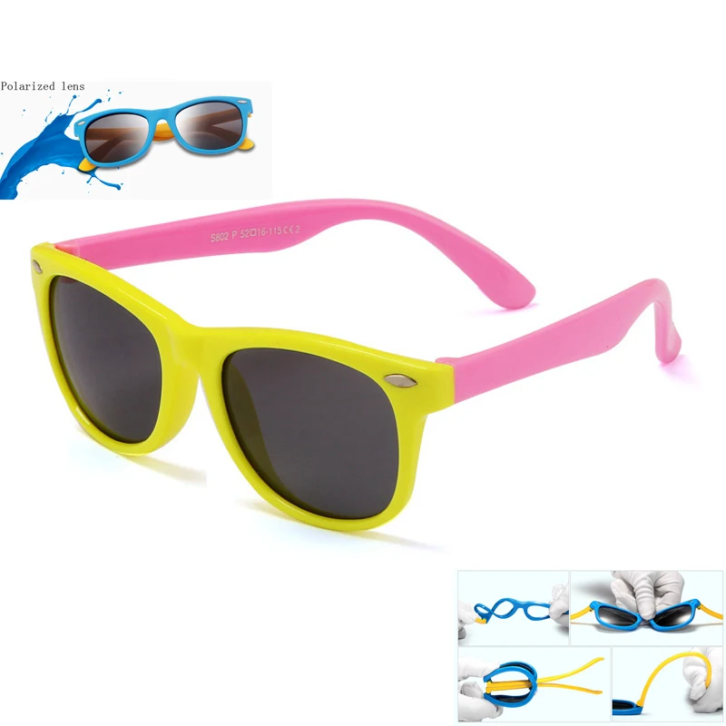 Buy rubber frame New Children TAC Polarized Sunglasses