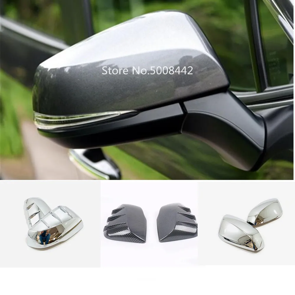 Car Styling Rear View Rearview Side Glass Mirror Cover Trim Frame 2pcs
