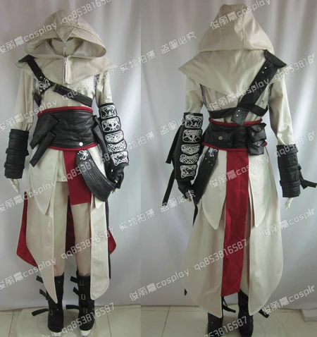 

High Quality Ezio Auditore Cosplay Costume Adult Men Ezio Costume Full Suit Halloween Carnival Cosplay Costumes