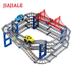 Электрический треке автомобиль головоломка многоцветный модель DIY комплект Бесплатная Сращивание серый автомобиль Развивающие игрушки