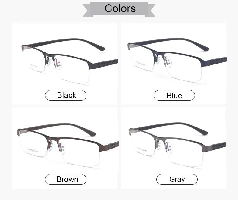 Reven Jate P9165 оптическая бизнес титановая оправа для очков для мужчин очки полуоправы очки с 4 дополнительных цветов