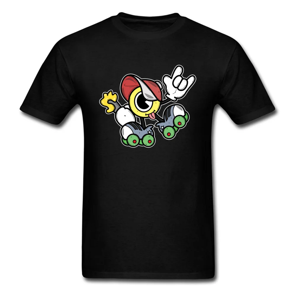 Roller Dabs Classic Normal Tops Shirt Round Collar Mother Day Pure Cotton Short Sleeve T Shirt for Men Custom Tee-Shirts Roller Dabs black