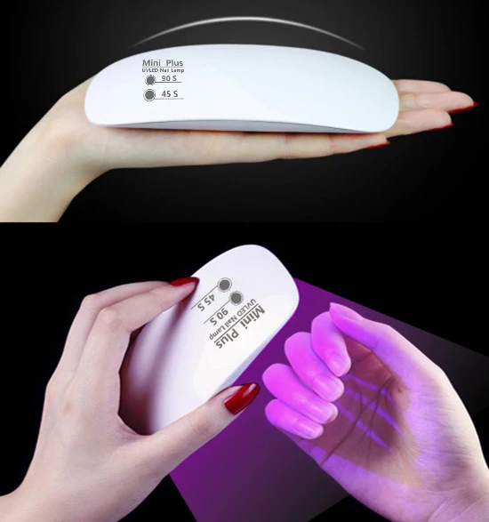 5 Вт USB Touch сроков контроля Защита от солнца Мини плюс SM Книги по искусству ногтей лампа УФ-лампы для лечения Гели для ногтей Польский маникюр