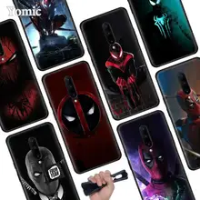 Marvel Deadpool Spiderman Black Soft Case for Oneplus 7 Pro 7 6T 6 Silicone TPU Phone Cases Cover Coque Shell