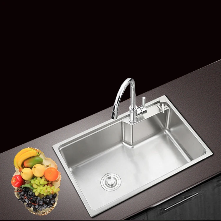 ITAS9905 304 stainless steel Thicker Large single bowl brushed Kitchen Sink big wash dishes undermount above counter Pots