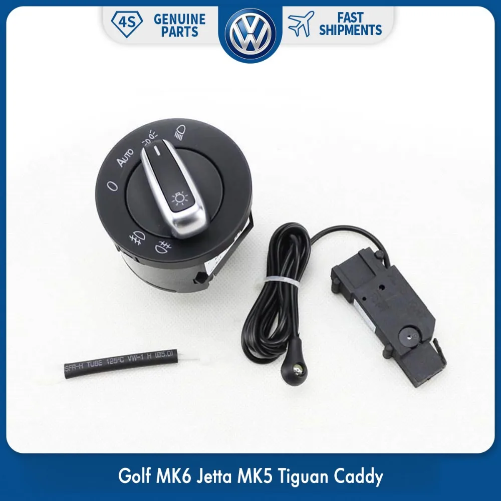 New Chrome Switch Auto Headlight Sensor for Volkswagen VW Golf MK6