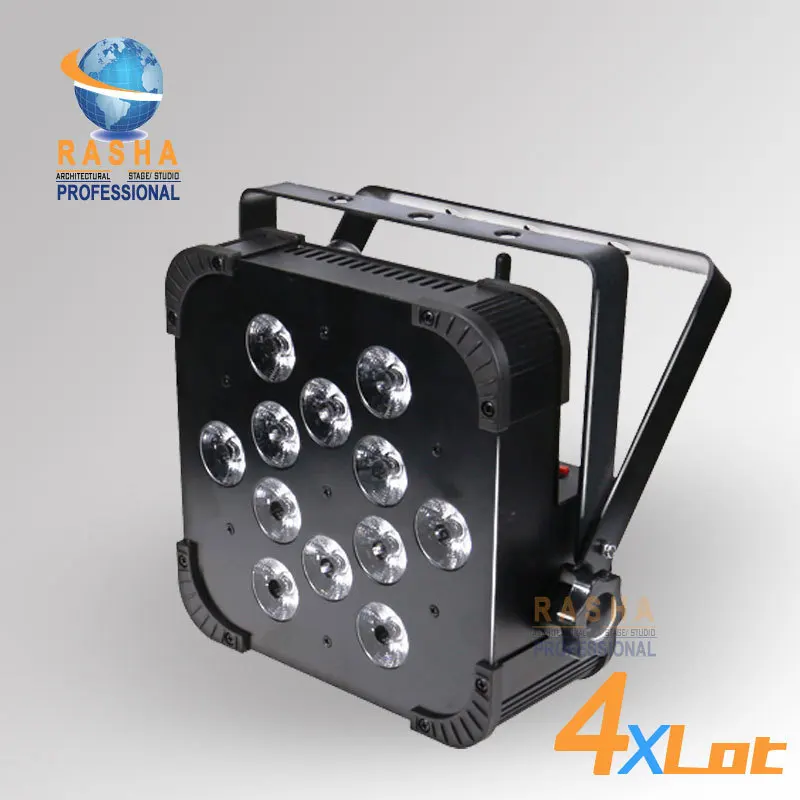

4X Lot CE Approved12*15W RGBAW Wireless DMX LED Slim Par Light - 12*15W RGBAW V12 Wireless DMX LED Par Light Stage Light