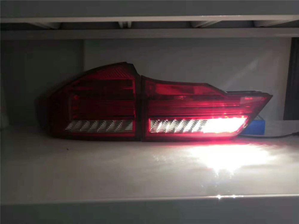 Автостайлинг задние фонари для Honda City 2014 2015 2016 2017 2018 светодиодные противотуманные